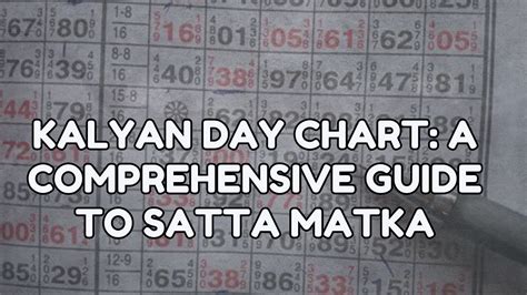 kalyan day chart come